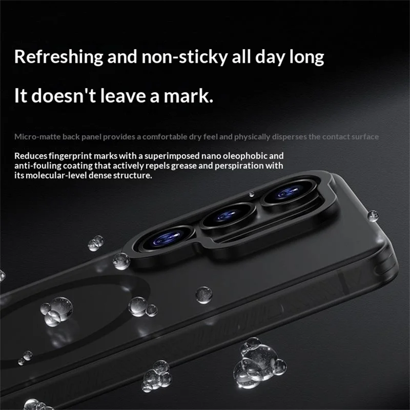 BENKS Für Samsung Galaxy S26 Ultra Magnetische Hülle PC + TPU Matt Handyhülle - Schwarz