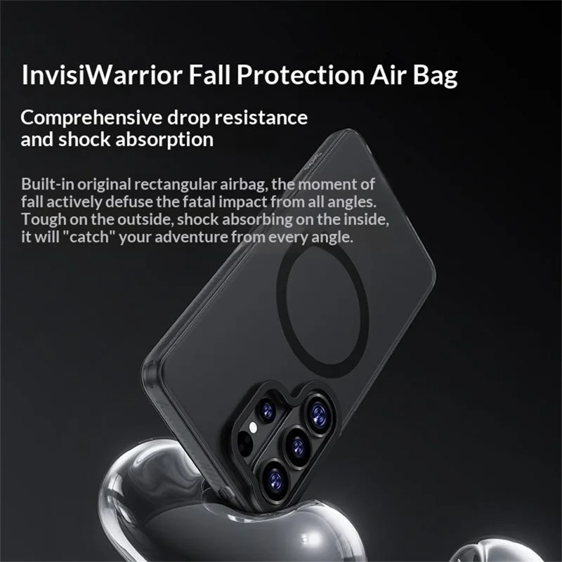 BENKS Für Samsung Galaxy S26 Ultra Magnetische Hülle PC + TPU Matt Handyhülle - Schwarz