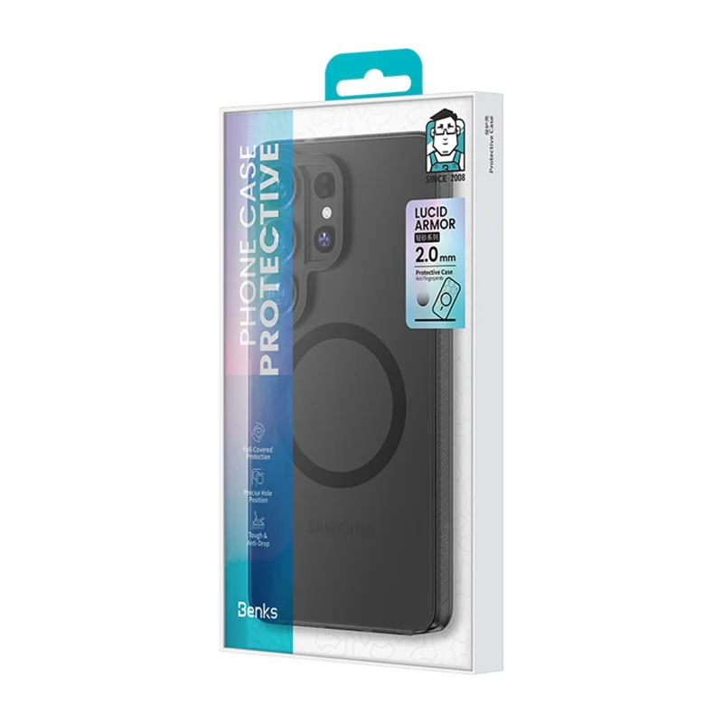 BENKS Für Samsung Galaxy S26+ Magnetische Hülle PC + TPU Matt Handyhülle - Weiß