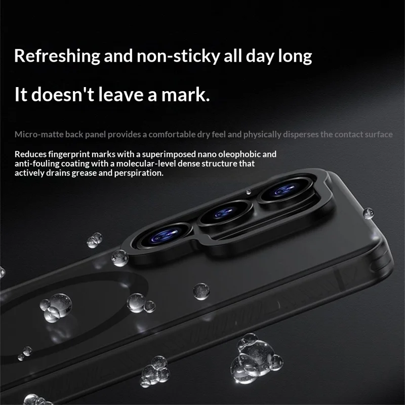 BENKS Für Samsung Galaxy S26 / S26 Pro Magnetische Hülle PC + TPU Matt Handyhülle - Schwarz