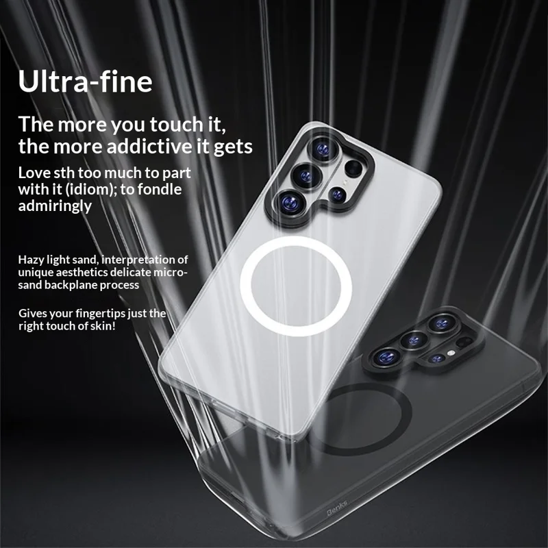 BENKS Für Samsung Galaxy S26 / S26 Pro Magnetische Hülle PC + TPU Matt Handyhülle - Schwarz