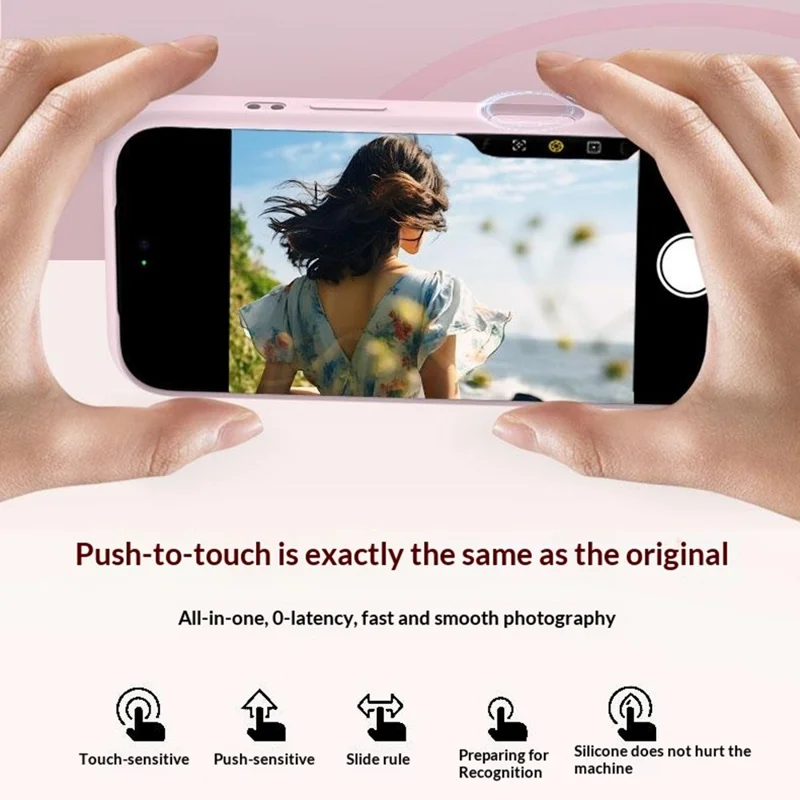 For iPhone 17 Pro Max Magnetic Phone Case Liquid Silicone PC Protective Back Cover Compatible with MagSafe - Cherry