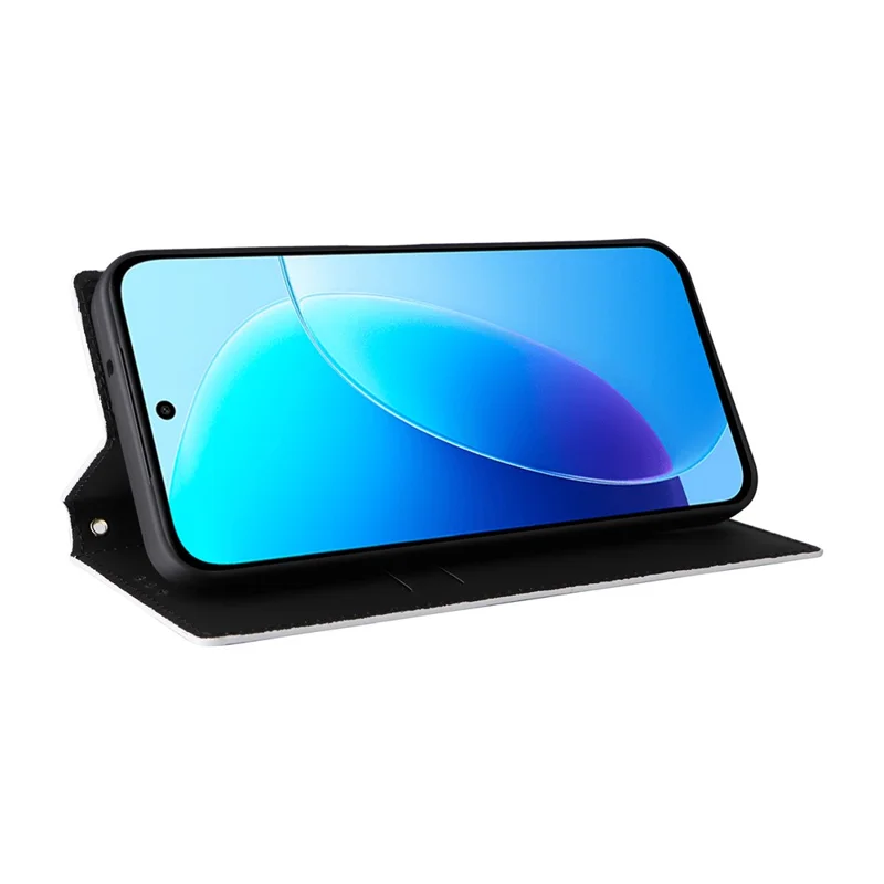 Phone Case for vivo Y31d 4G  /  Y500i 5G Wallet Rhombus Imprinted PU Leather Phone Cover - Silver