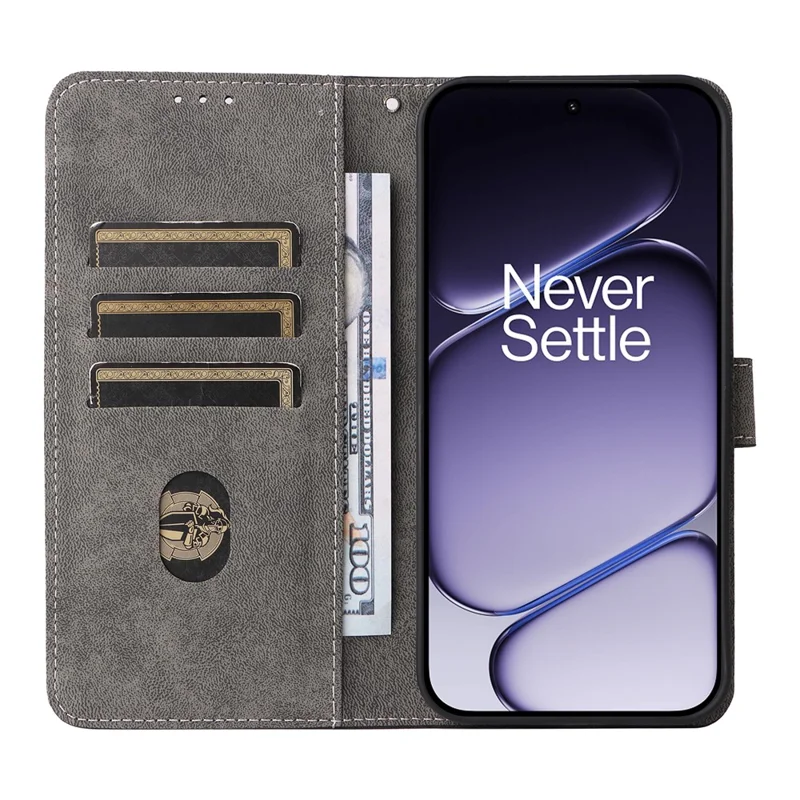 Etui na telefon do OnePlus Turbo 6V 5G / Turbo 6 5G, portfel z funkcją blokowania RFID, pokrowiec z syntetycznej skóry PU z podstawką i paskiem - Czarny