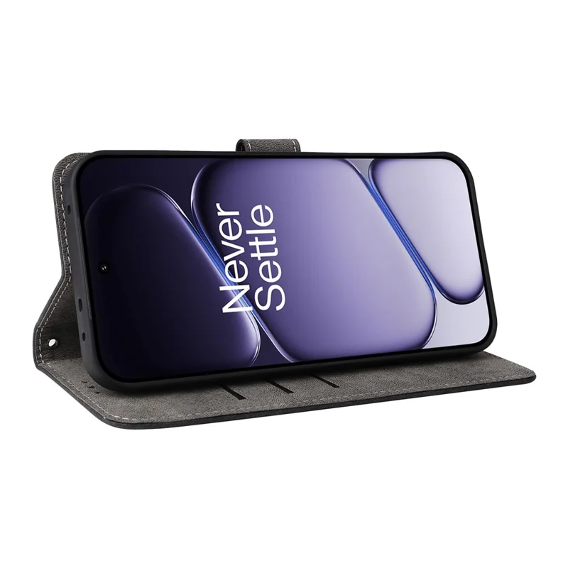 Etui na telefon do OnePlus Turbo 6V 5G / Turbo 6 5G, portfel z funkcją blokowania RFID, pokrowiec z syntetycznej skóry PU z podstawką i paskiem - Czarny