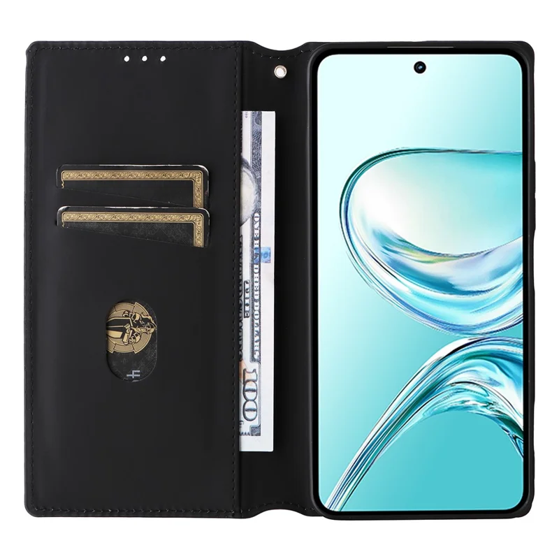 Étui portefeuille pour ZTE nubia Focus 2 Ultra 5G, housse en cuir PU avec motif losange imprimé - Argent