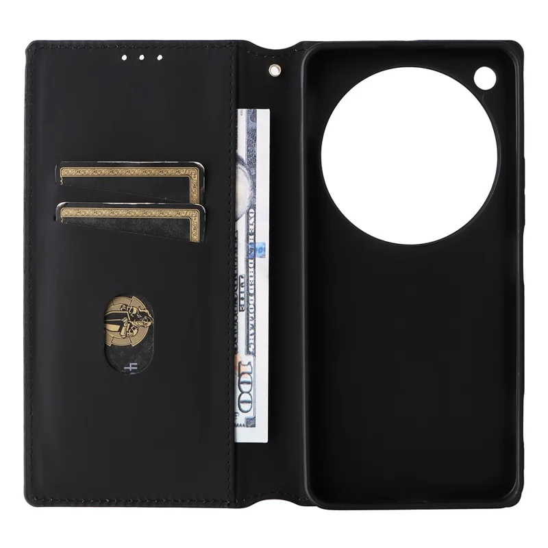 Étui portefeuille pour ZTE nubia Focus 2 Ultra 5G, housse en cuir PU avec motif losange imprimé - Argent