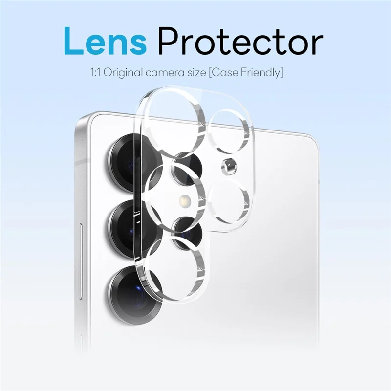 NORTHJO per Samsung Galaxy S25 Ultra Custodia Magnetica PC + TPU con Pellicola Protettiva Schermo + Pellicola Obiettivo - Trasparente