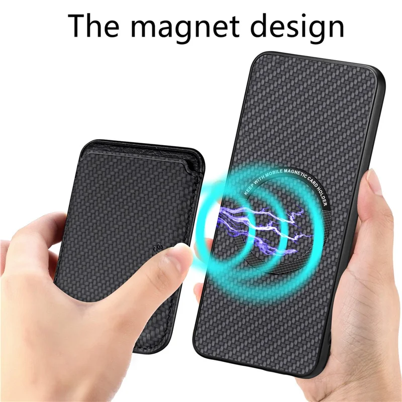 For Xiaomi Poco M8 5G  /  Redmi Note 15 5G (Global) Magnetic Case Detachable Card Holder Phone Back Cover - Black