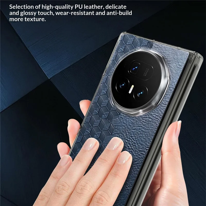 Voor Honor Magic V5 5G hoesje Magnetische dubbele middenasbescherming PU leer TPU PC Vouwbaar telefoontoestel - Bruin