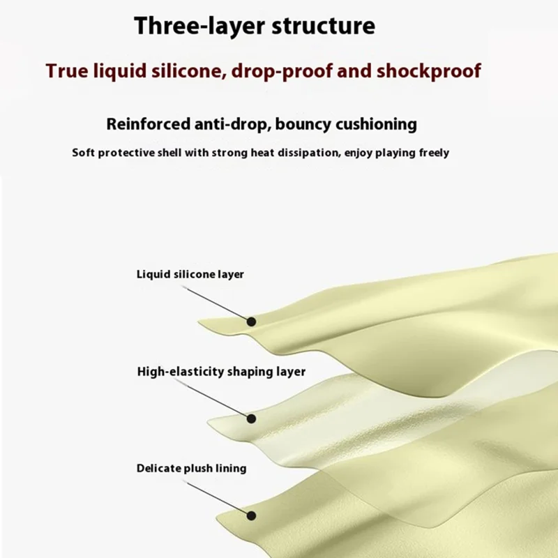 For iPhone Air Case PC + Liquid Silicone Anti-Scratch Lining Phone Cover - Yellow