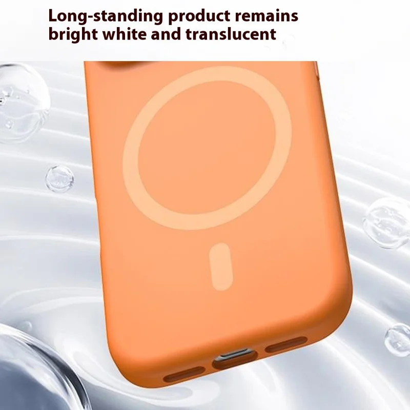 For iPhone 17 Case Compatible with MagSafe PC + Liquid Silicone Phone Cover - Black