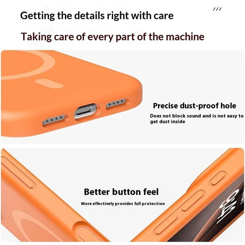 For iPhone Air Case Compatible with MagSafe PC + Liquid Silicone Phone Cover - Blue