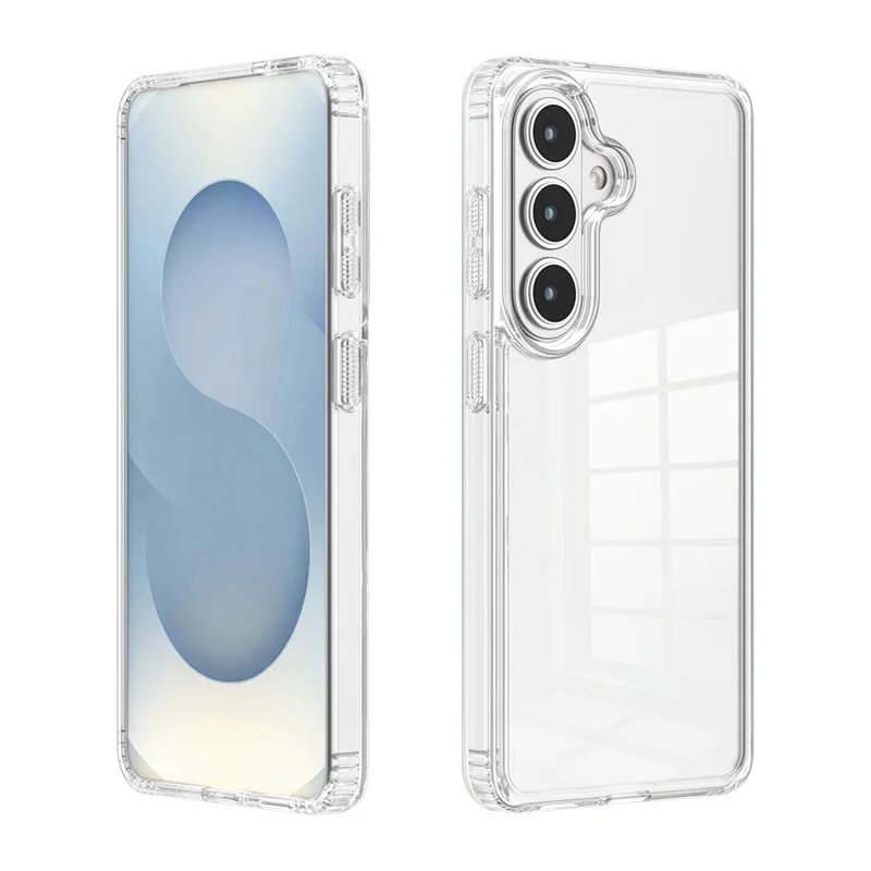 För Samsung Galaxy S26+ Clear Phone Case TPU PC chockabsorberande skyddshölje - Transparent