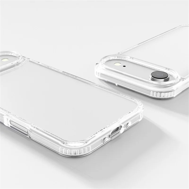 For iPhone Air Clear Phone Case TPU PC Shockproof Anti Drop Protection Cover - Transparent