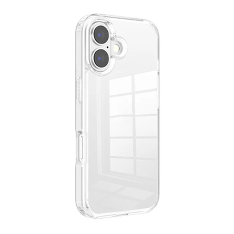 Coque transparente pour iPhone 17, housse de protection antichoc en TPU et PC résistante aux chutes - Transparent
