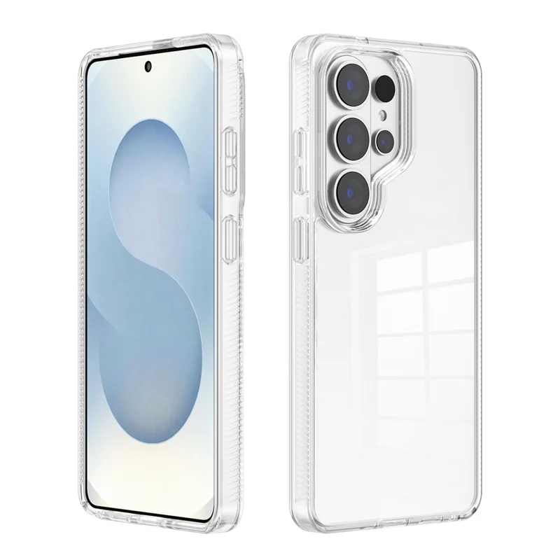 For Samsung Galaxy S26 Ultra Case HD Clarify TPU + PC Shockproof Phone Cover - Transparent