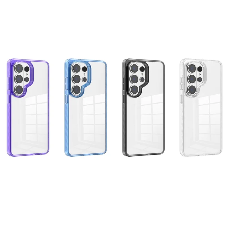 For Samsung Galaxy S26 Ultra Case HD Clarify TPU + PC Shockproof Phone Cover - Transparent