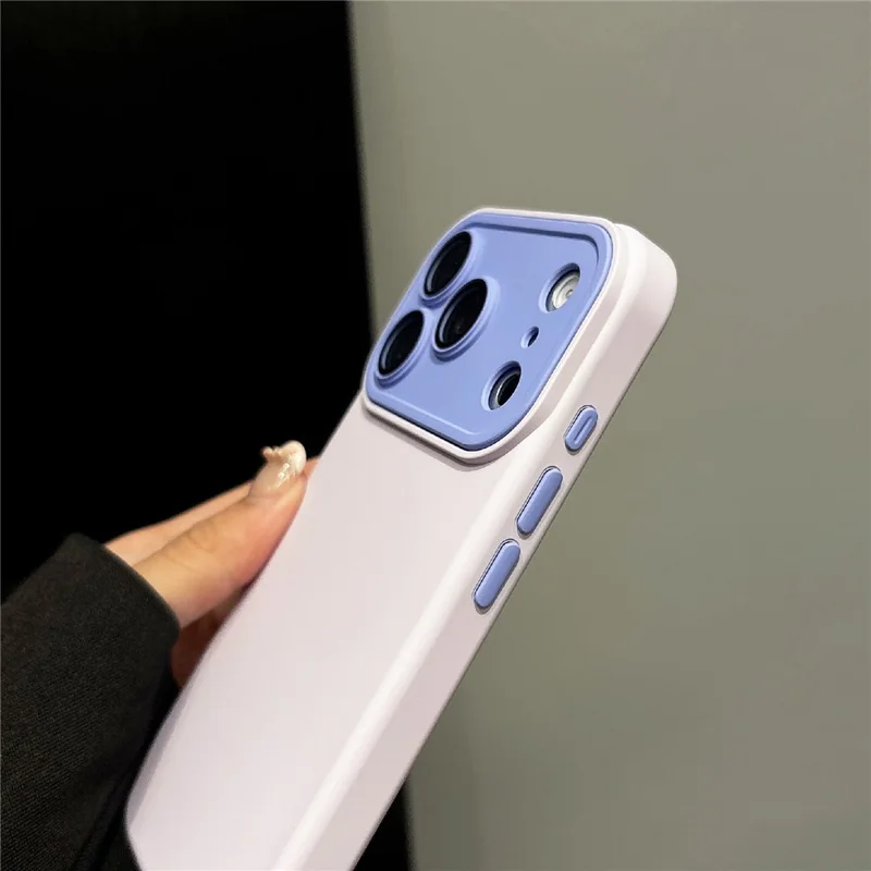 For iPhone 17 Pro Phone Case Skin Feel Silicone Anti Fingerprint Cell Phone Cover - Antique White