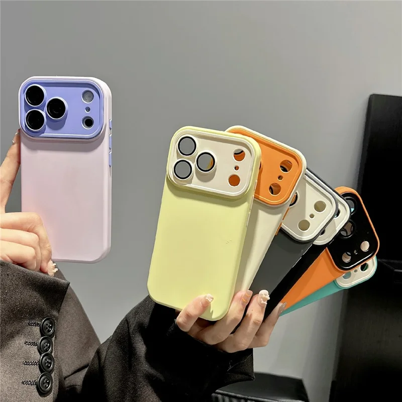 For iPhone 17 Pro Max Phone Case Skin Feel Silicone Anti Fingerprint Cell Phone Cover - Pink