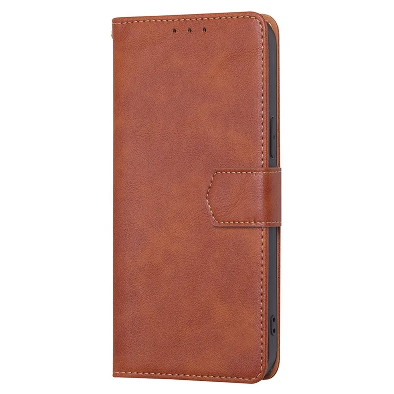 Capa Carteira com Suporte para Xiaomi Redmi Note 12 Pro 5G, para Xiaomi Redmi Note 12 Pro 5G / Note 12 Pro Speed 5G / Poco X5 Pro 5G, Capa Protetora em Pele Sintética com Textura de Couro de Vaca e TPU com Absorção de Choques e Fecho Magnético com Bloqueio RFID - Marrom