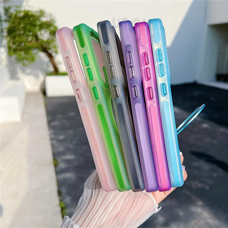 For Samsung Galaxy S25 Ultra Magnetic Case Kickstand Skin Touch Rubberized TPU PC Phone Cover - Rose