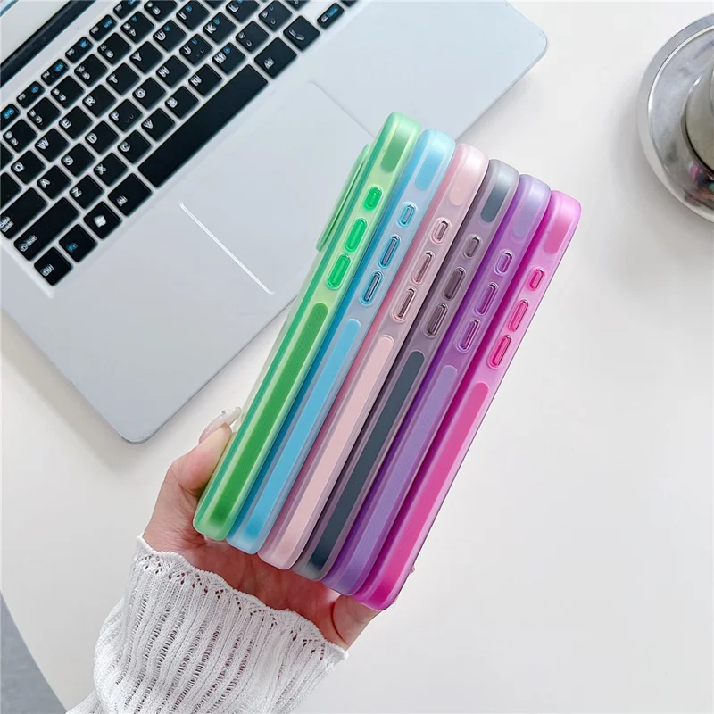 For iPhone 16 Pro Magnetic Case Skin Touch Rubberized TPU PC Phone Cover Compatible with MagSafe - Pink