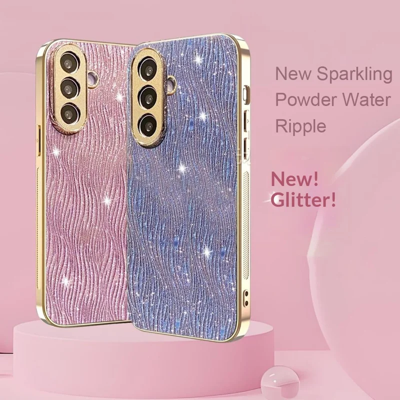 Voor Samsung Galaxy S26 / S26 Pro hoesje Electrolytisch geglansde Rimpelstructuur PU + TPU + PC Achterkant - Paars