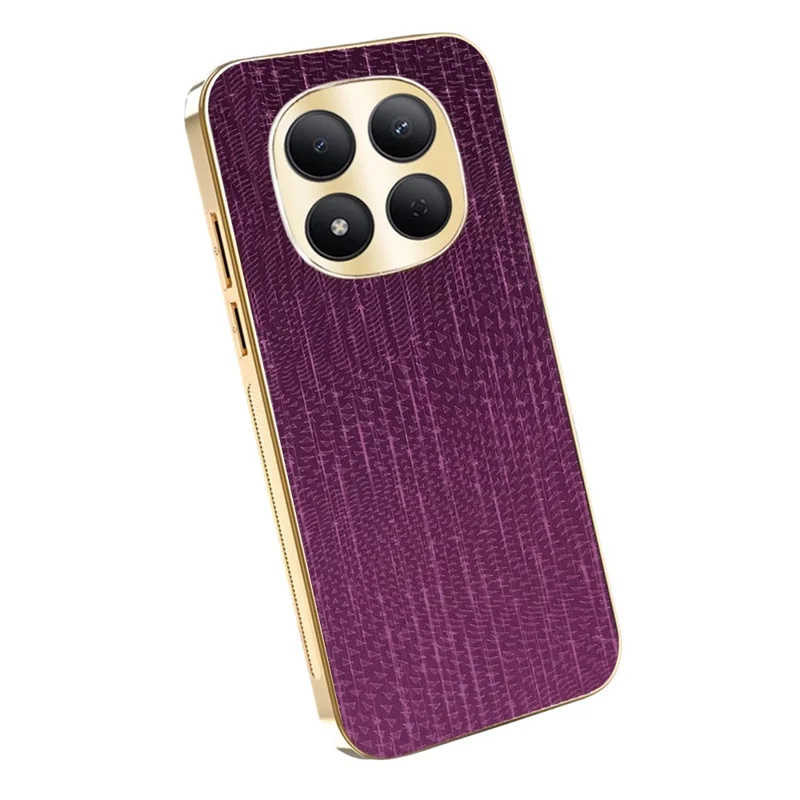 Voor Xiaomi Redmi Note 15 Pro+ 5G (Globaal) / Poco M8 Pro 5G hoesje Electrolytisch gegalvaniseerd Meteoorpatroon PU + TPU + PC achterklep - Paars