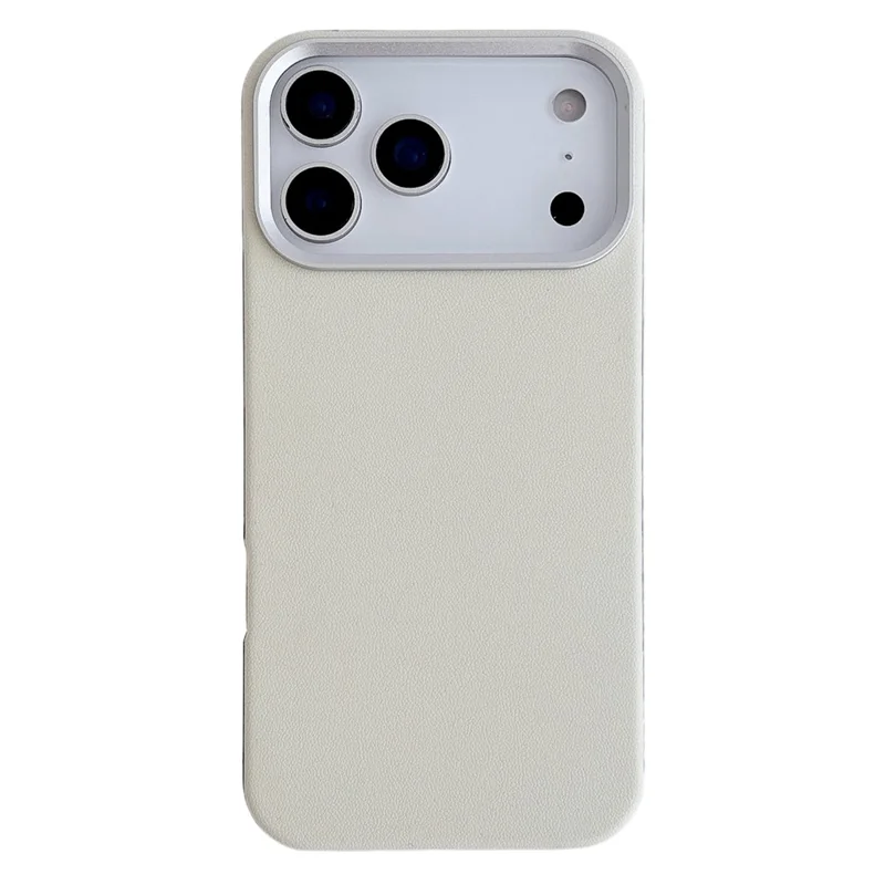 Funda magnetica per iPhone 17 Pro Max in lega di alluminio, pelle PU e TPU, compatibile con MagSafe - Grigio