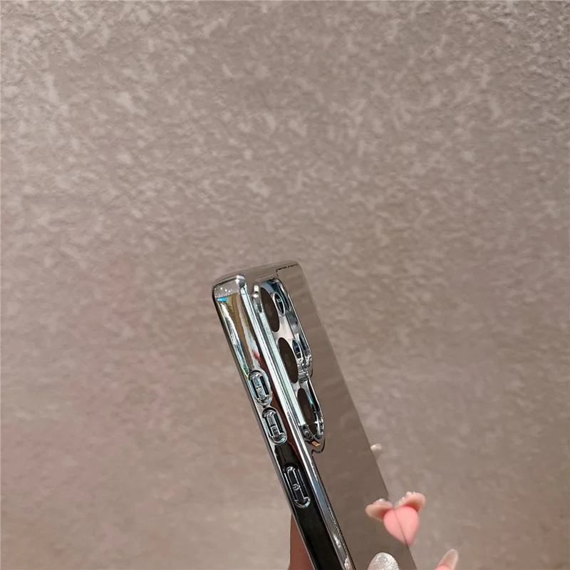 TPU-hoesje voor Samsung Galaxy S25 Ultra met electroplating en make-upspiegel - Goud