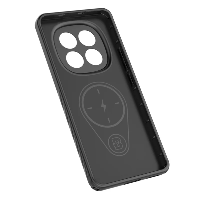 For Xiaomi Redmi Note 15 Pro 4G (Global) Magnetic Case Rotating Kickstand TPU PC Phone Cover - Black