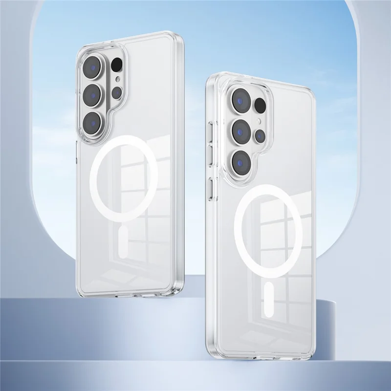 Bulk Purchasing for Samsung Galaxy S25 Ultra Magnetic Phone Case Clear TPU PC Protection Cover - Transparent