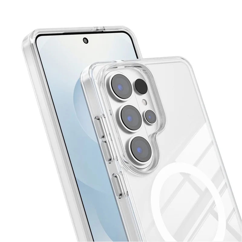 Bulk Purchasing for Samsung Galaxy S24 Ultra Magnetic Phone Case Clear TPU PC Protection Cover - Transparent