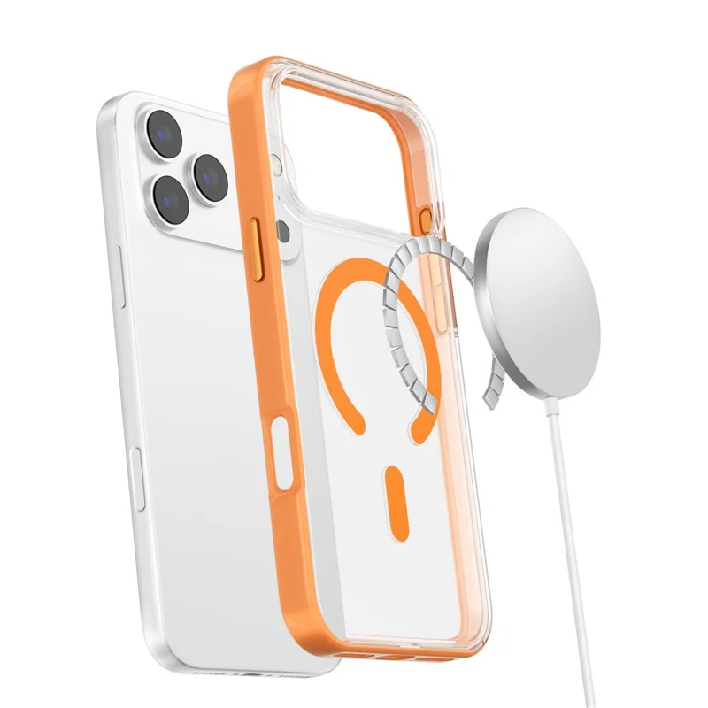 Bulk Purchasing For iPhone 17 Pro Magnetic Phone Case MagSafe Compatible Mobile Cover - Orange