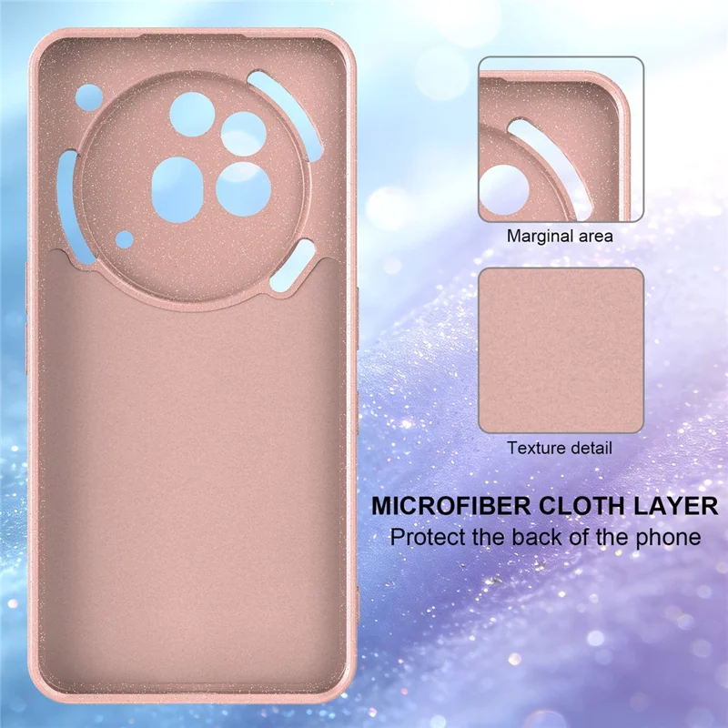 For Nothing Phone (3a) Pro Magnetic Case Glitter TPU Shockproof Phone Cover with Lanyard - Pink