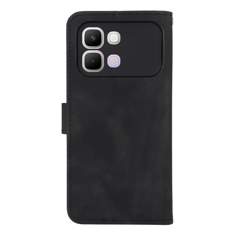 Étui en cuir pour Infinix Note Edge 5G, housse anti-chute avec revêtement tactile doux, portefeuille avec support orientable - Noir