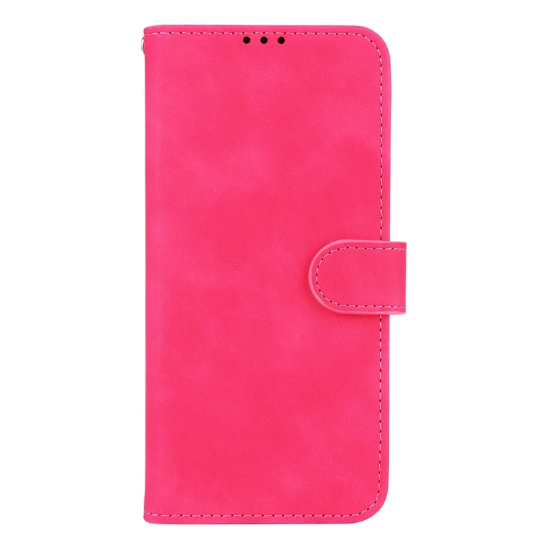 Funda de cuero para Infinix Note Edge 5G, carcasa con sensación de piel, resistente a caídas, con billetera y soporte, tipo libro - Rosa