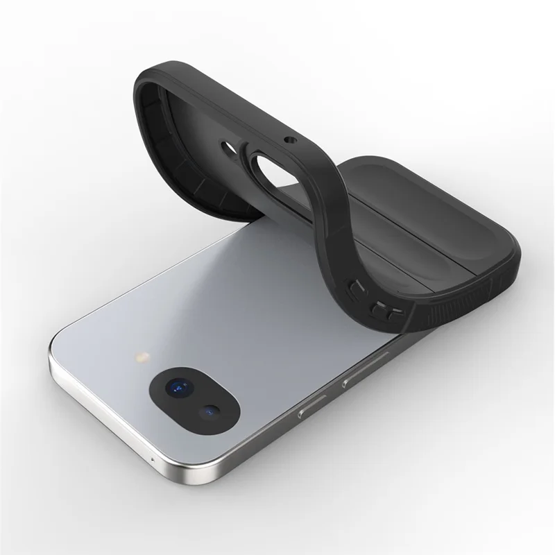 Чехол для Google Pixel 10a, антиударный мягкий ТПУ, прочный задний чехол для телефона - черный