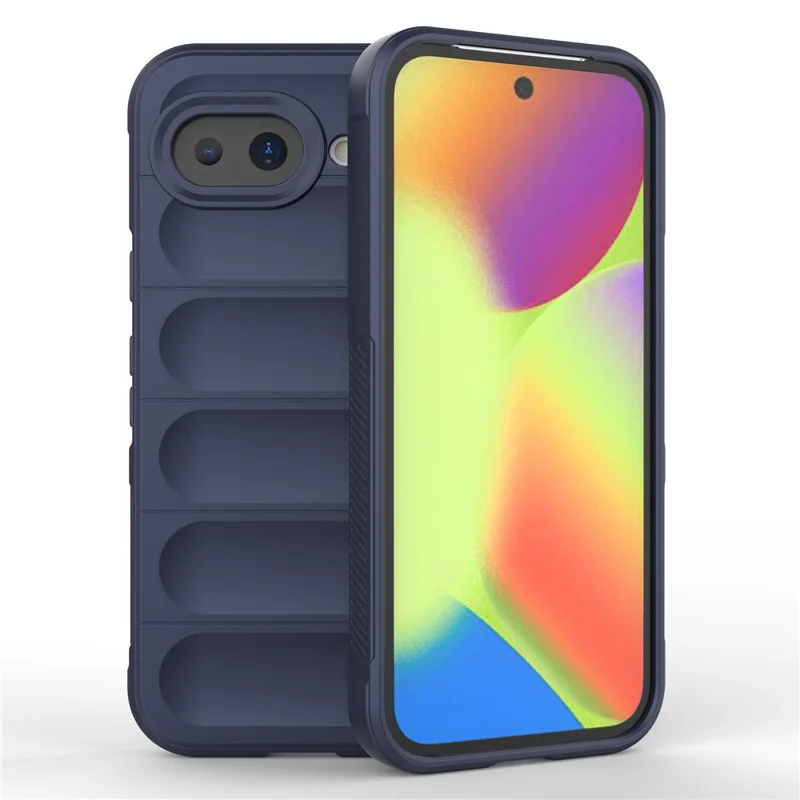 AMORUS pour Google Pixel 10a Coque Antichoc en TPU Souple Étui Résistant - Bleu Foncé