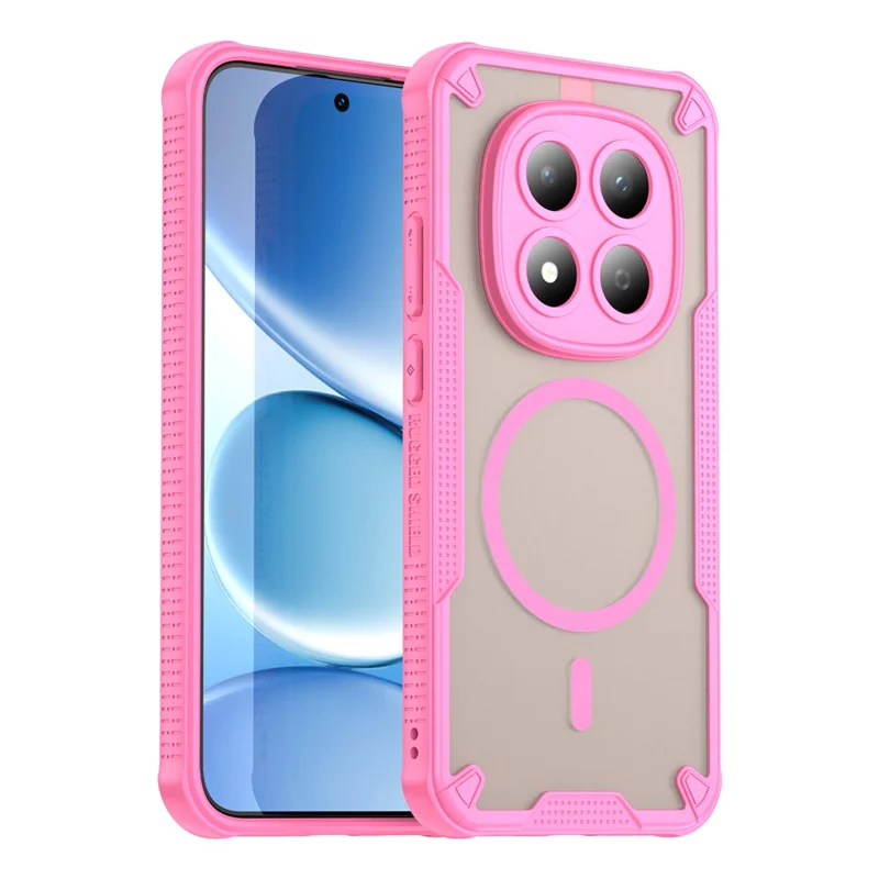 For Xiaomi Redmi Note 15 Pro 5G (Global) Magnetic Case TPU + PC Phone Back Cover - Pink
