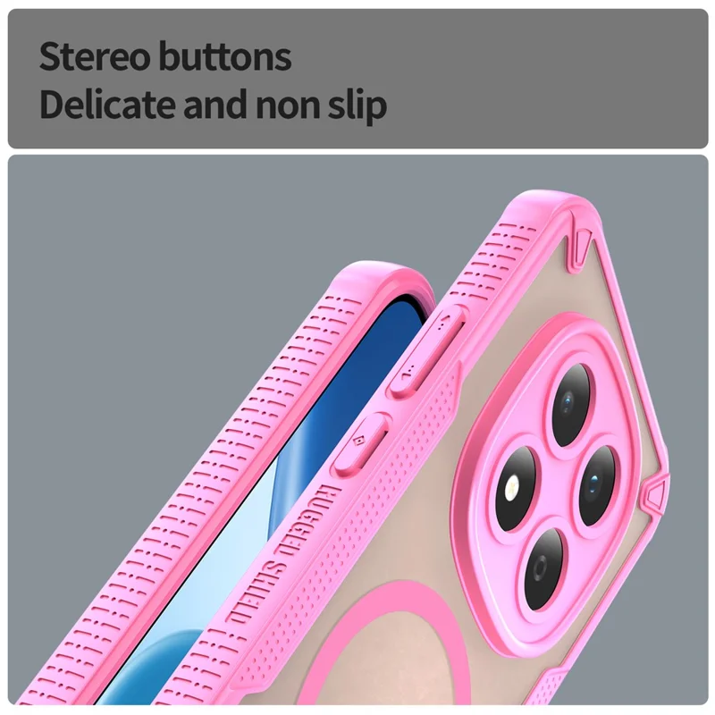 For Xiaomi Redmi Note 15 Pro 5G (Global) Magnetic Case TPU + PC Phone Back Cover - Pink