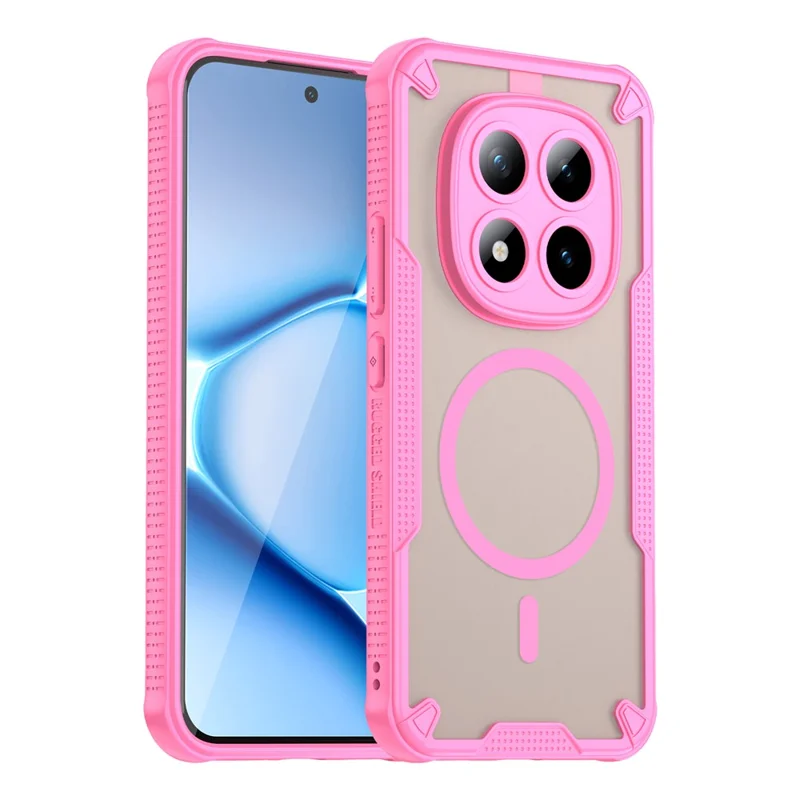 For Xiaomi Redmi Note 15 Pro+ 5G (Global)  /  Poco M8 Pro 5G Magnetic Case TPU + PC Phone Back Cover - Pink