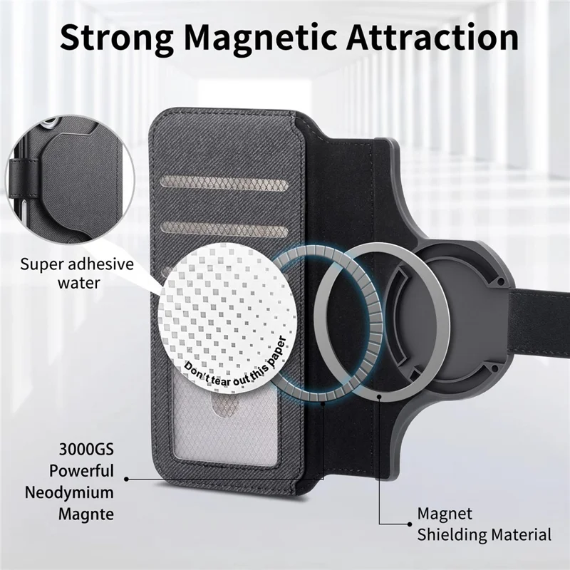 For Samsung Galaxy A37 5G Magnetic Case RFID Blocking Detachable Wallet Stand Cloth Texture Leather Phone Cover - Black