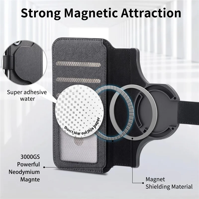 For Samsung Galaxy A07 4G Magnetic Case RFID Blocking   Detachable Wallet Stand Cloth Texture Leather Phone Cover - Black