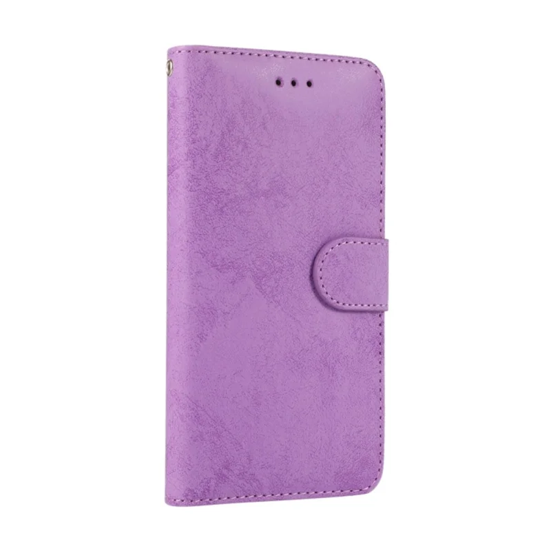 For iPhone 8 Plus  /  7 Plus Wallet Case Retro Matte Magnetic Detachable PU Leather TPU Phone Cover - Purple