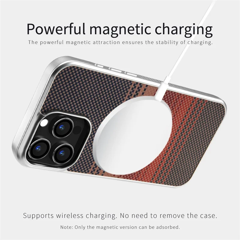 Étui de protection pour iPhone 16 Pro Max, coque argentée électroplacée antichoc antidérapante compatible Magsafe - Bleu Levant