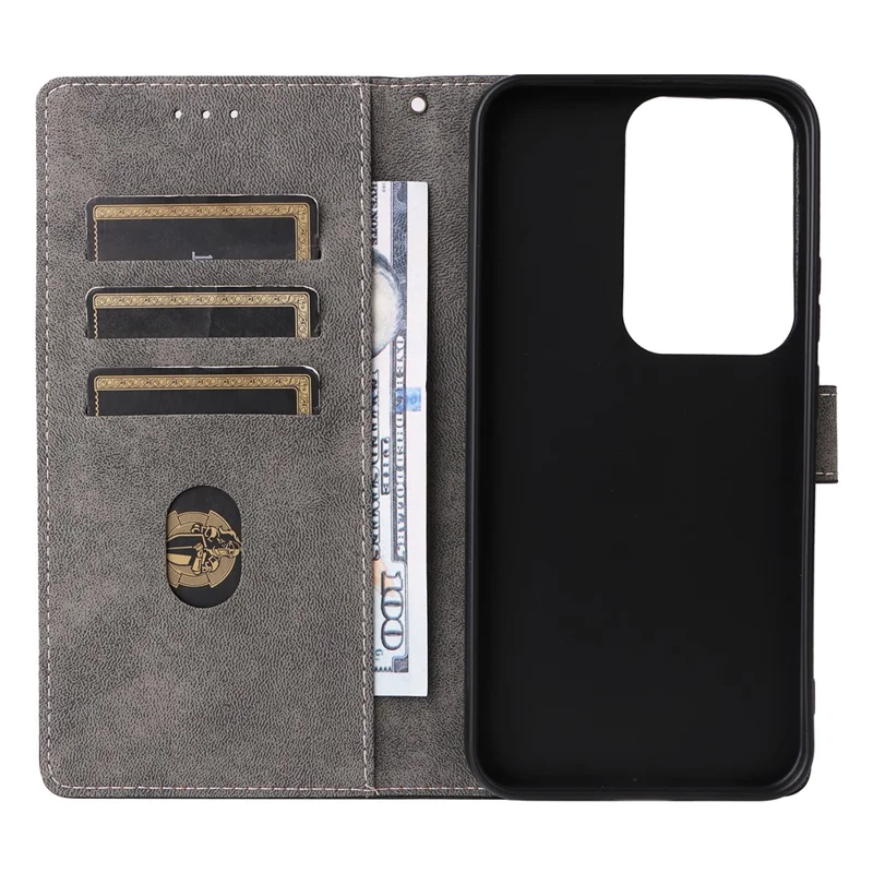 For Realme C85 Pro 4G Case Wallet RFID Blocking PU Leather Phone Cover Stand with Strap - Black