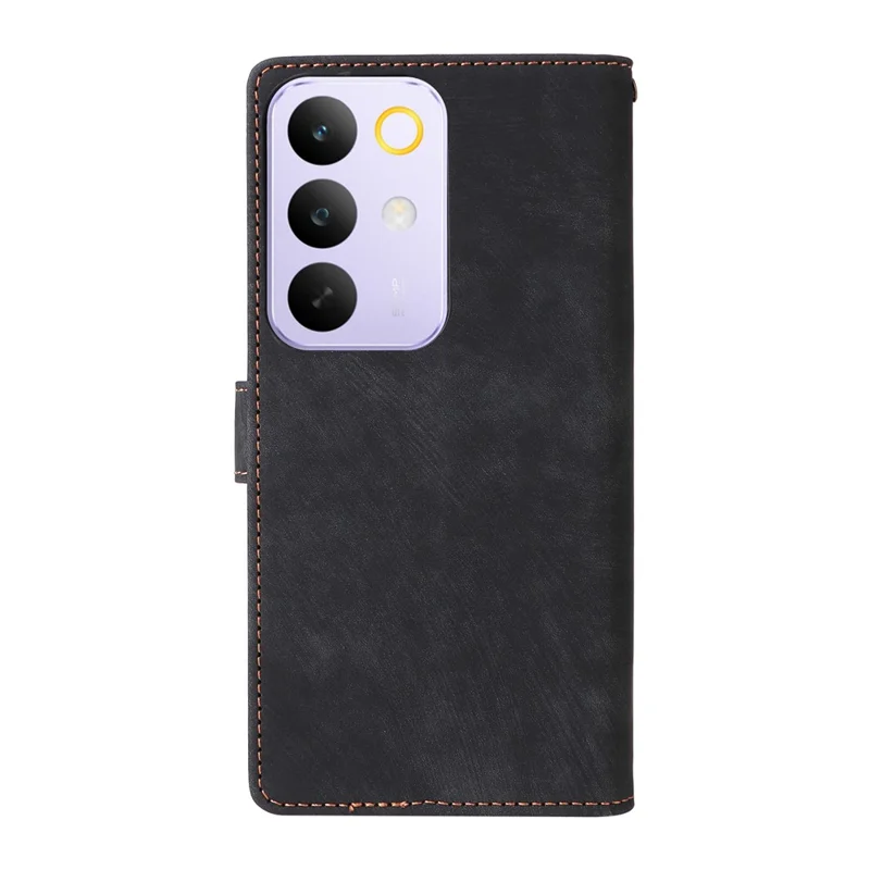 For Realme C85 Pro 4G Case Wallet RFID Blocking PU Leather Phone Cover Stand with Strap - Black