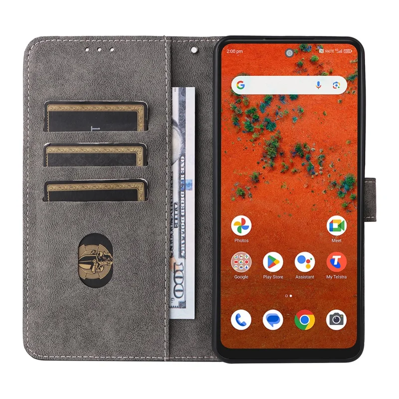 For ZTE Blade A75 Pro 5G / Telstra T-Elite 5G Case Wallet RFID Blocking PU Leather Phone Cover Stand with Strap - Black